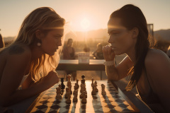 Grandmasterp_Two_beautiful_female_boxers_fight_on_a_huge_chessb_e2ef008b-e335-4d3f-90e4-73afc270068e