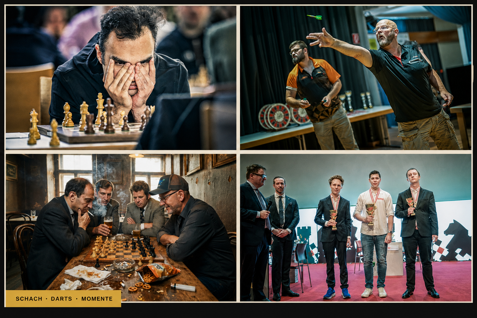 Schach, Darts und Momente